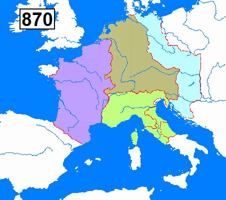 フランク王国の分裂と東フランク王国への影響：カール大帝の死後、ヨーロッパにおける権力構造の転換点